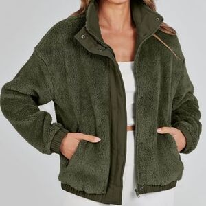 Green Fleece Jacket, NWOT